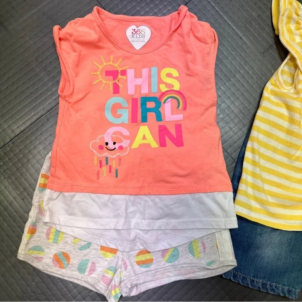 GIRLS SUMMER LOT SIZE 4T OLD NAVY 365 KIDS CAT & JACK